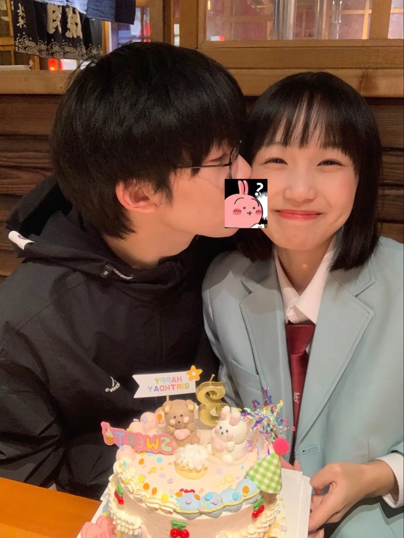 三周年快乐～今天没发穿搭发恋爱日常了私密马赛=ᗜωᗜ=