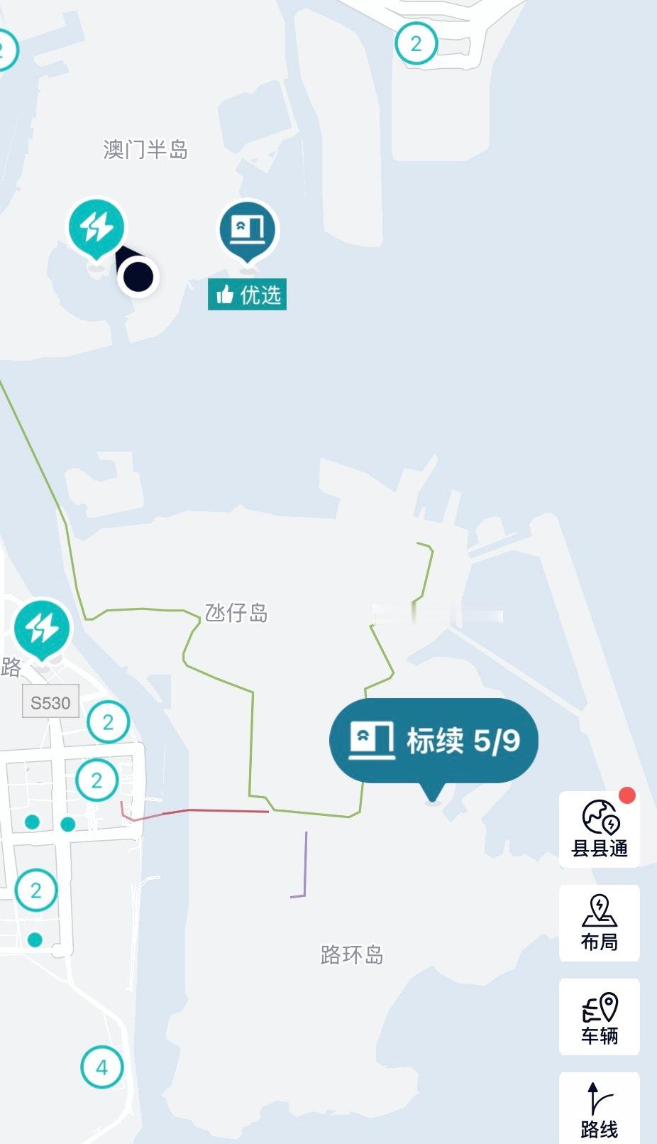 澳门也有蔚来换电站，一共俩。还有3D页面可以看到目前换电情况…… ​​​