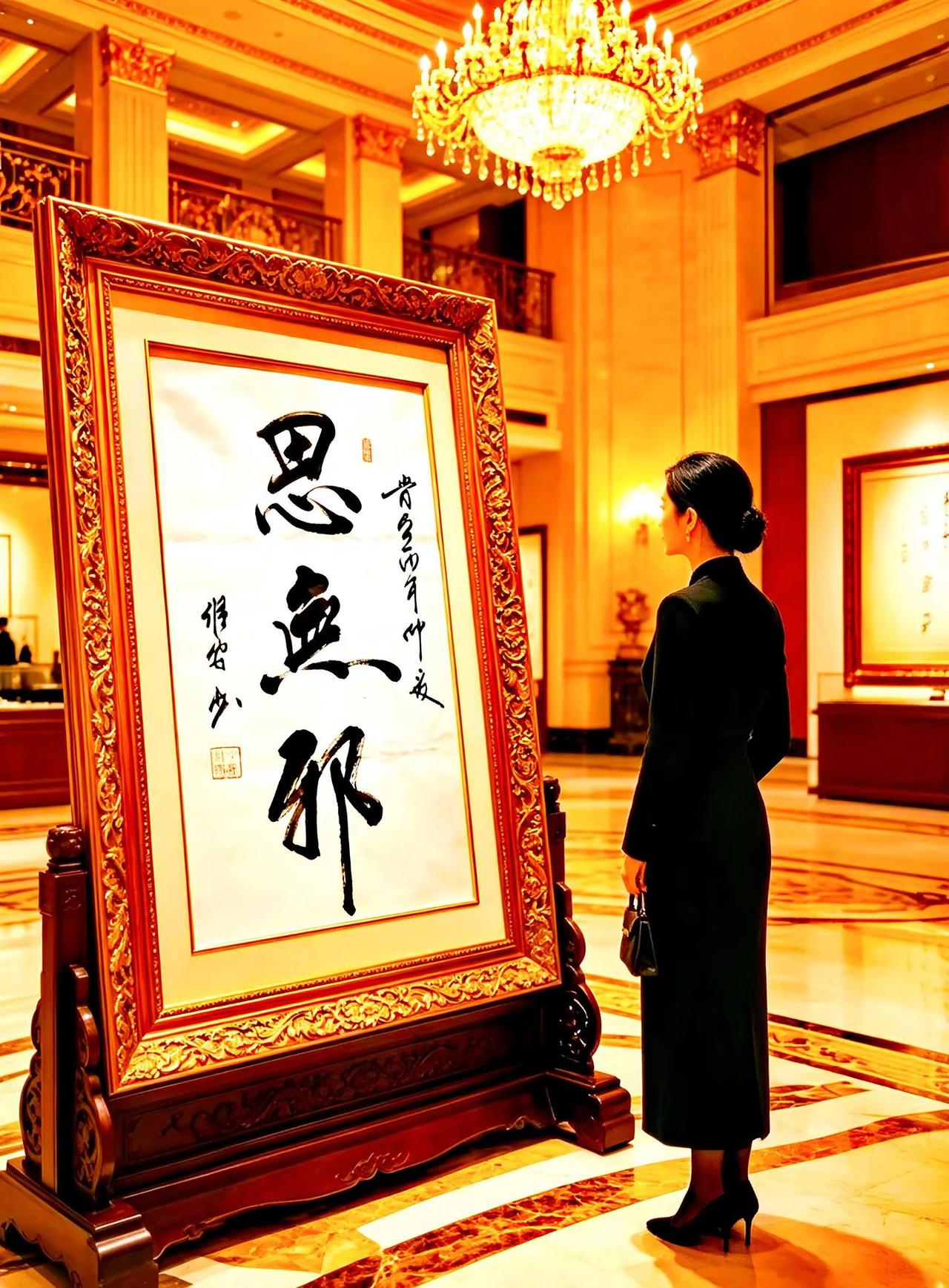 维安原创书法作品《思无邪》书法艺术作品赏析 书法是文化自信重要来源 文化自信与传