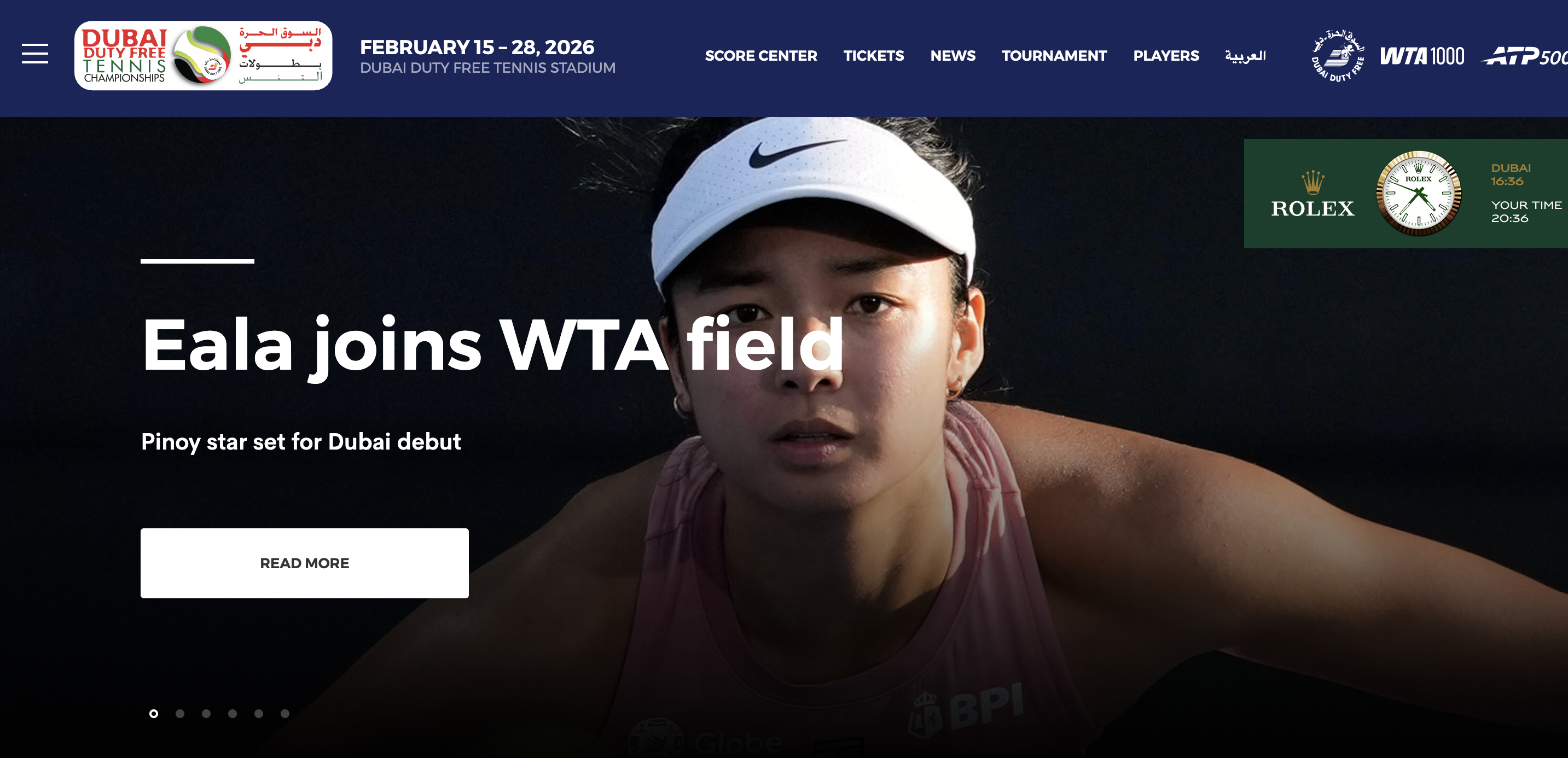 伊埃拉登上迪拜赛官网头版头条👁WTA迪拜1000赛