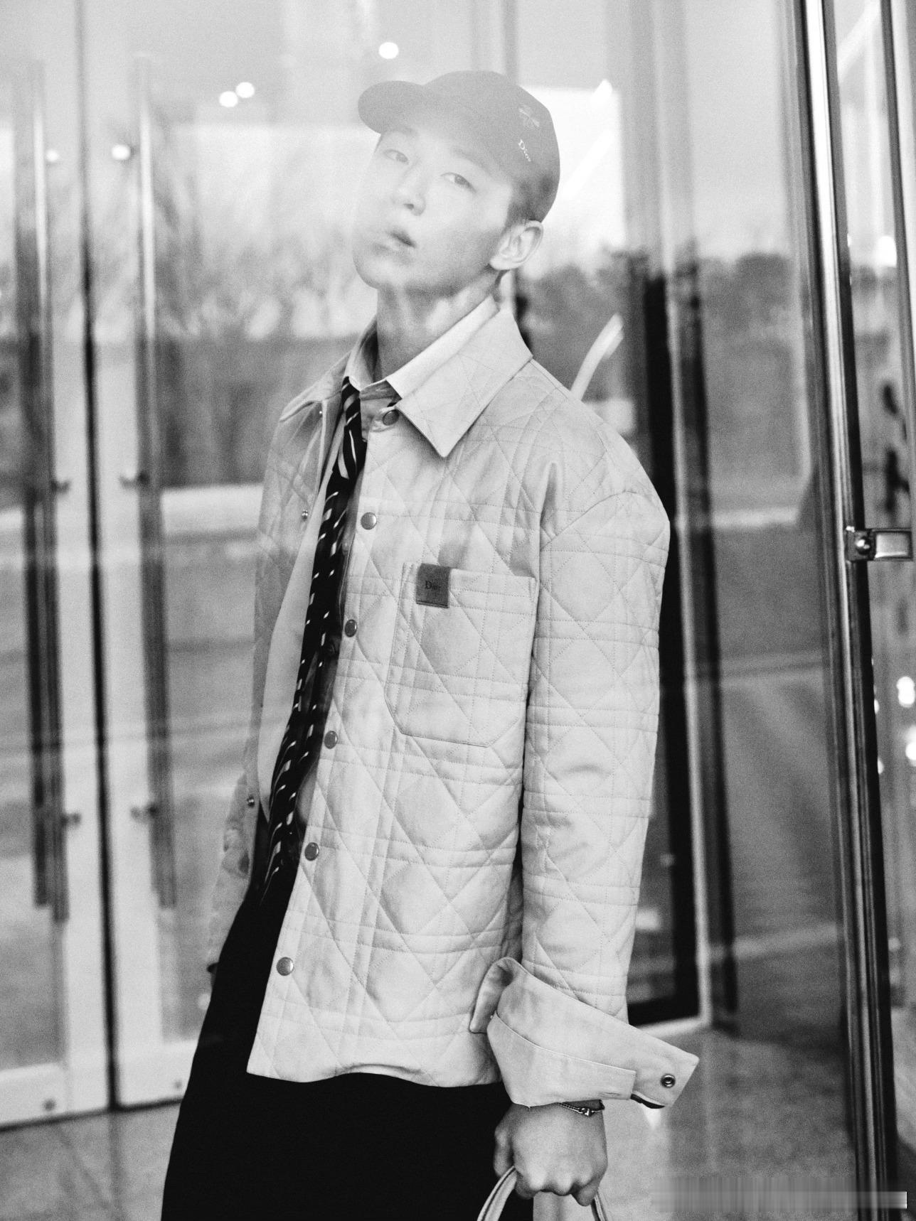 刘宪华Dior2026 冬季男装发布秀机场Look男装周巴黎男装周