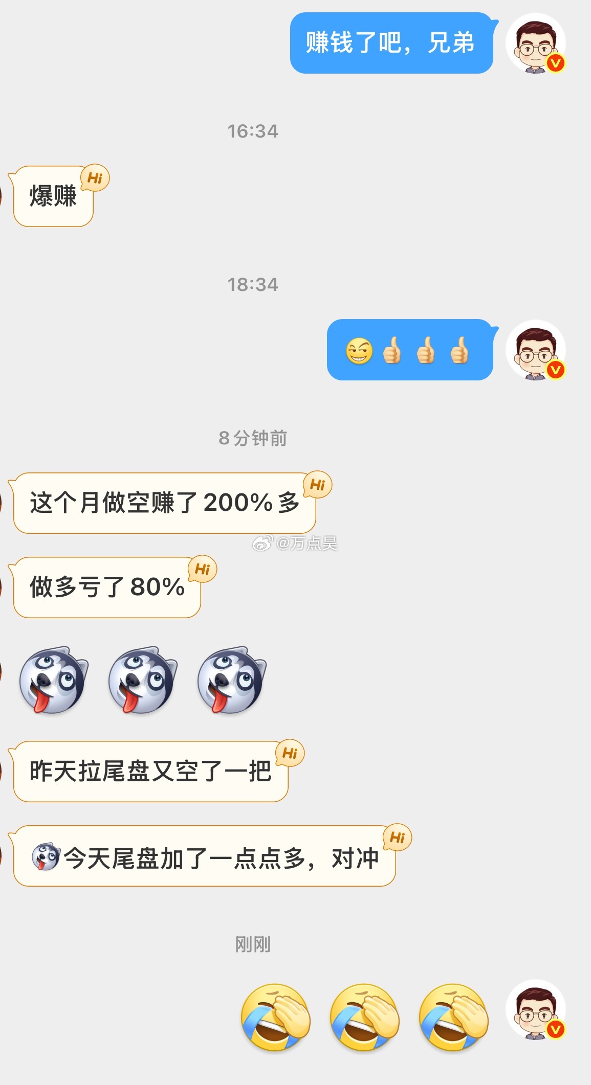 唱多是工作，做空是生活。啊就给我_____！！！ 