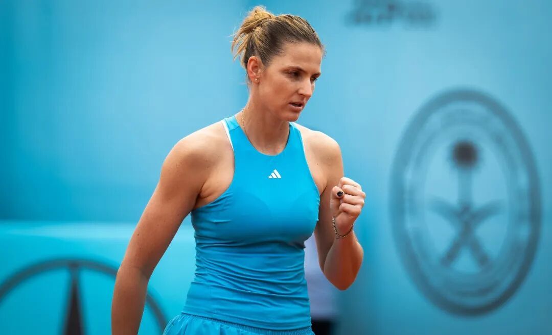 wta 罗马前赛会冠军卡·普利斯科娃鏖战三盘，以4-6/6-3/7-5险胜西班牙