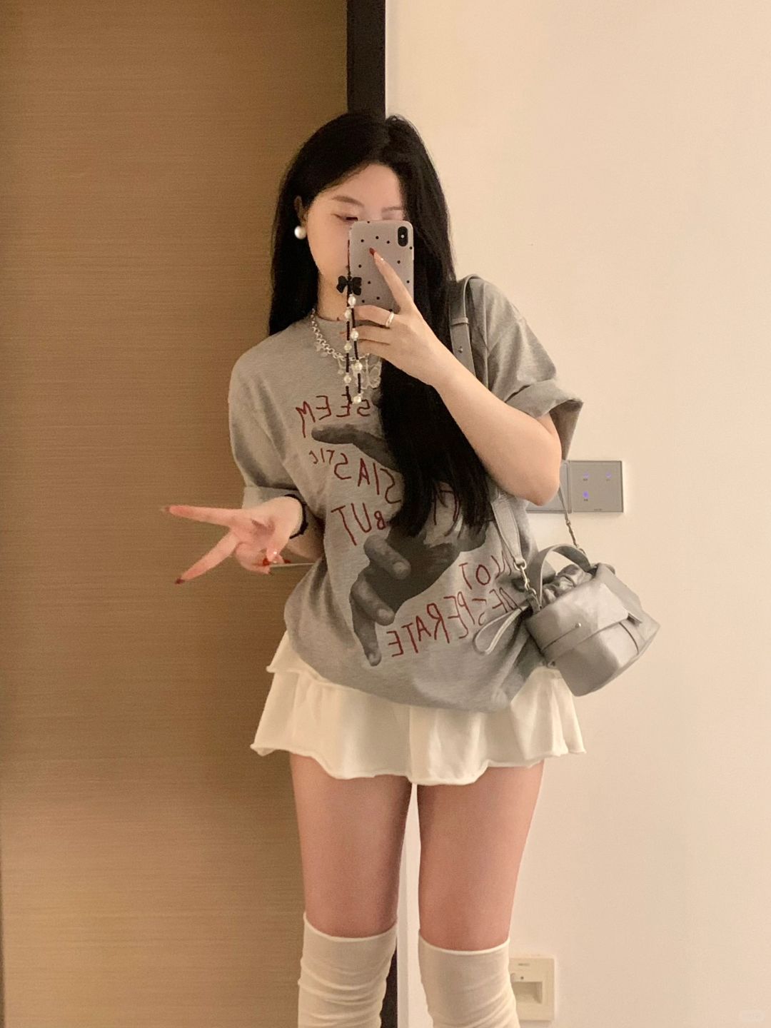 165/120 微胖穿搭 灰白色系清爽穿搭