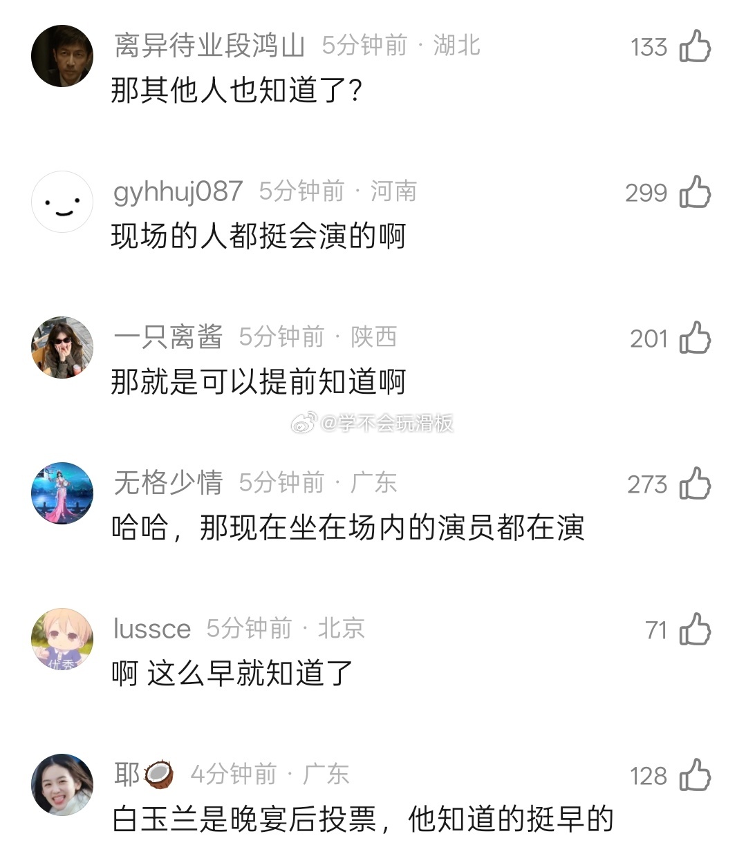 白玉兰最佳男配董勇说昨晚才知道自己获奖了……白玉兰内场