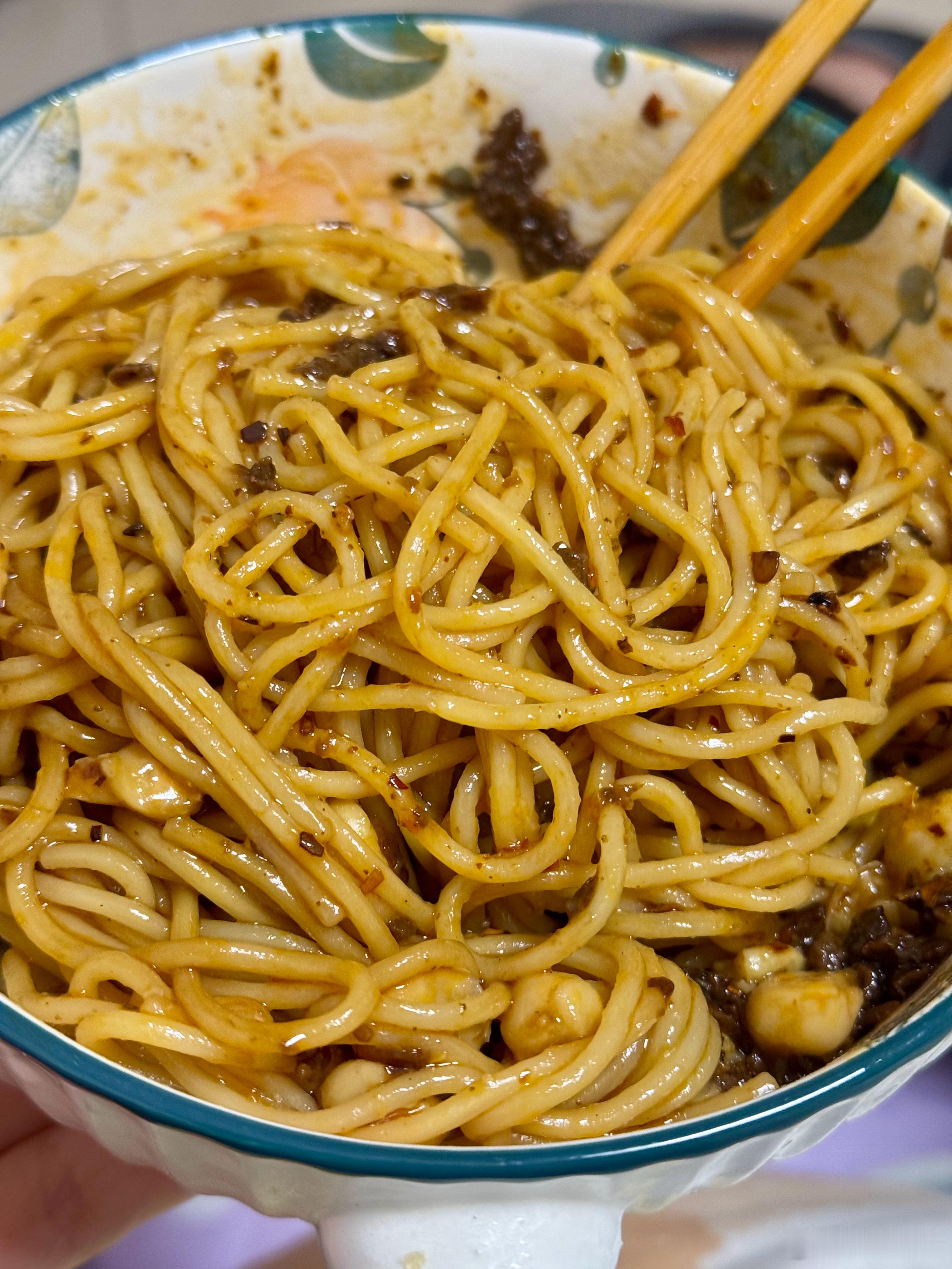 最后一包豌杂面囤货，来点豌豆尖就好了！ 