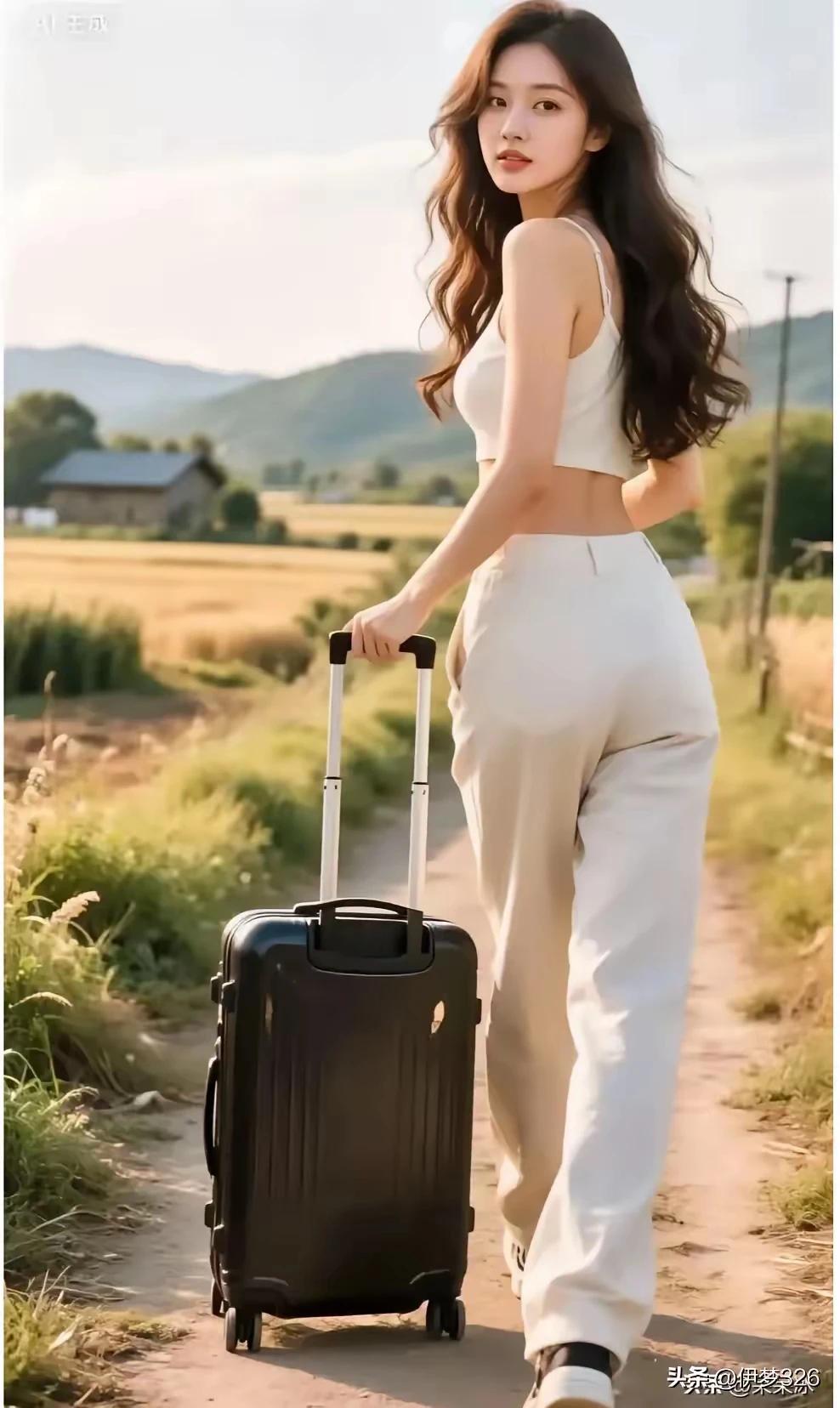 （打工妹）
务工今天离开家，
恋恋不舍掉泪花。
母亲抱儿送村口，
小孩一门喊妈妈