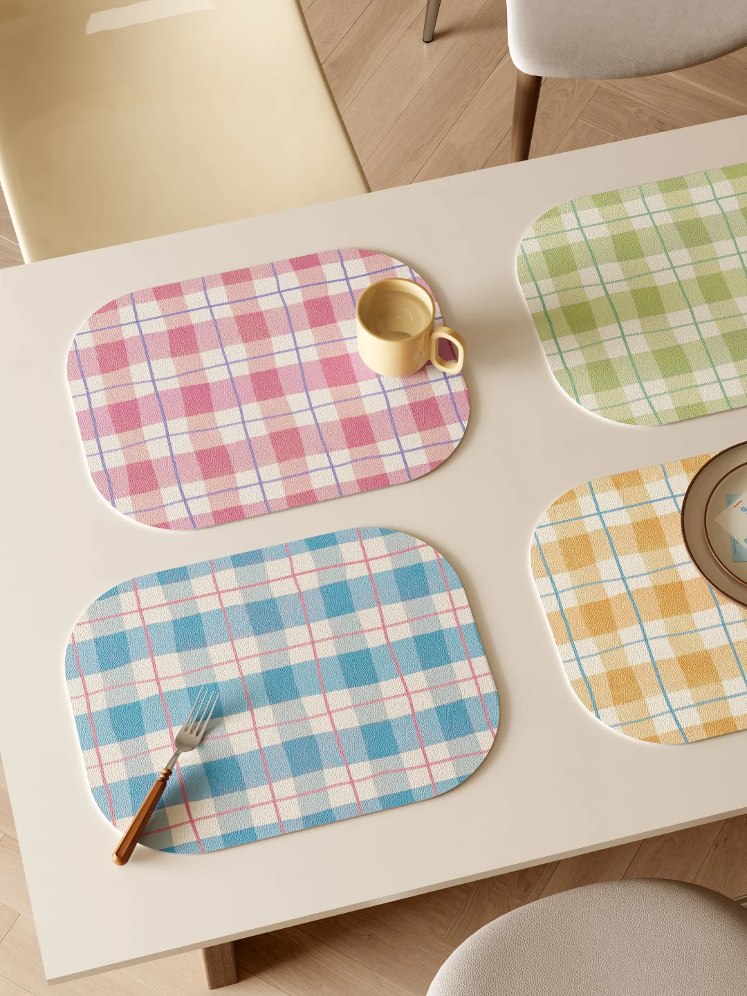 家的春日秀场🌸从一张ins格纹餐垫开始