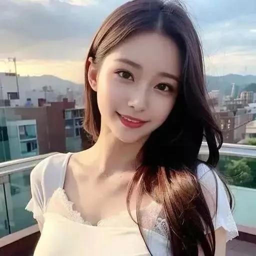 少女感满满，微笑的治愈系女孩