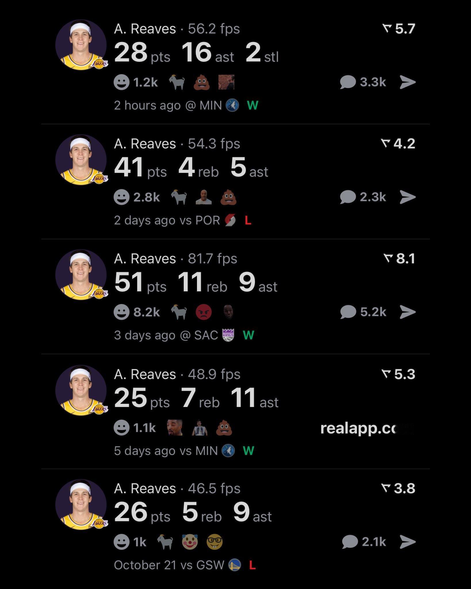 湖人队史第一位开季前5场得分150+且助攻50+的球员，不是魔术师，不是科比，不