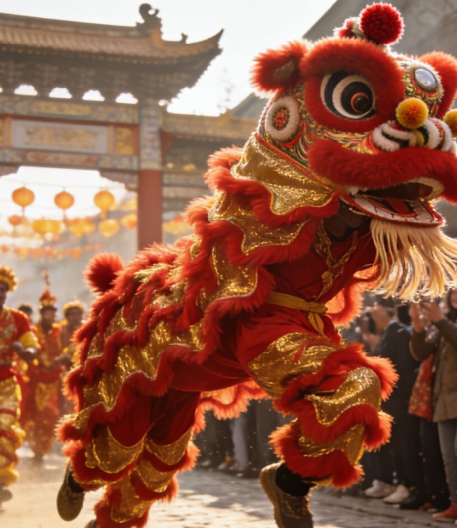 当世界遇上热辣中国年世界遇上热辣中国年，真的太有氛围感了！传统年味被点亮，热闹又