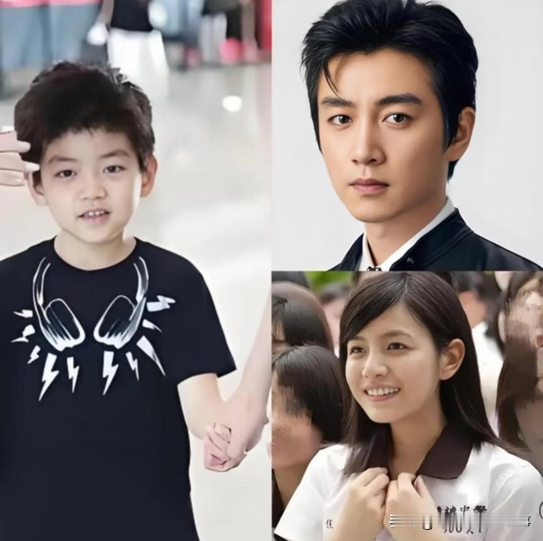 这娃真的完美诠释了啥叫基因彩票！
 
眉眼瞅着挺像陈晓的，嘴巴甚至比陈晓还好看，