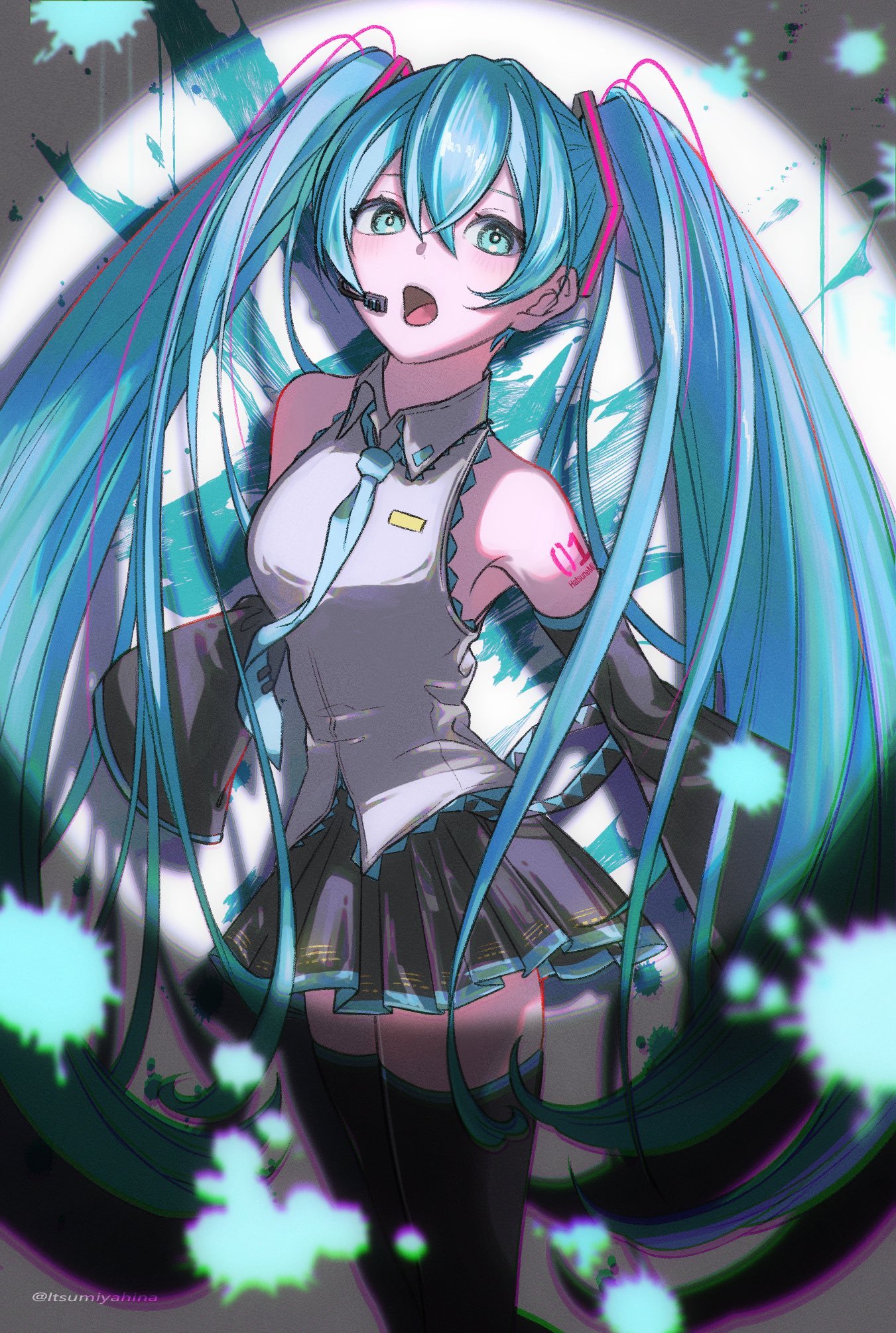 初音未来动漫仲夏狂欢季 美得不可芳物的miku公主殿下.绘：ItsumiyaHi