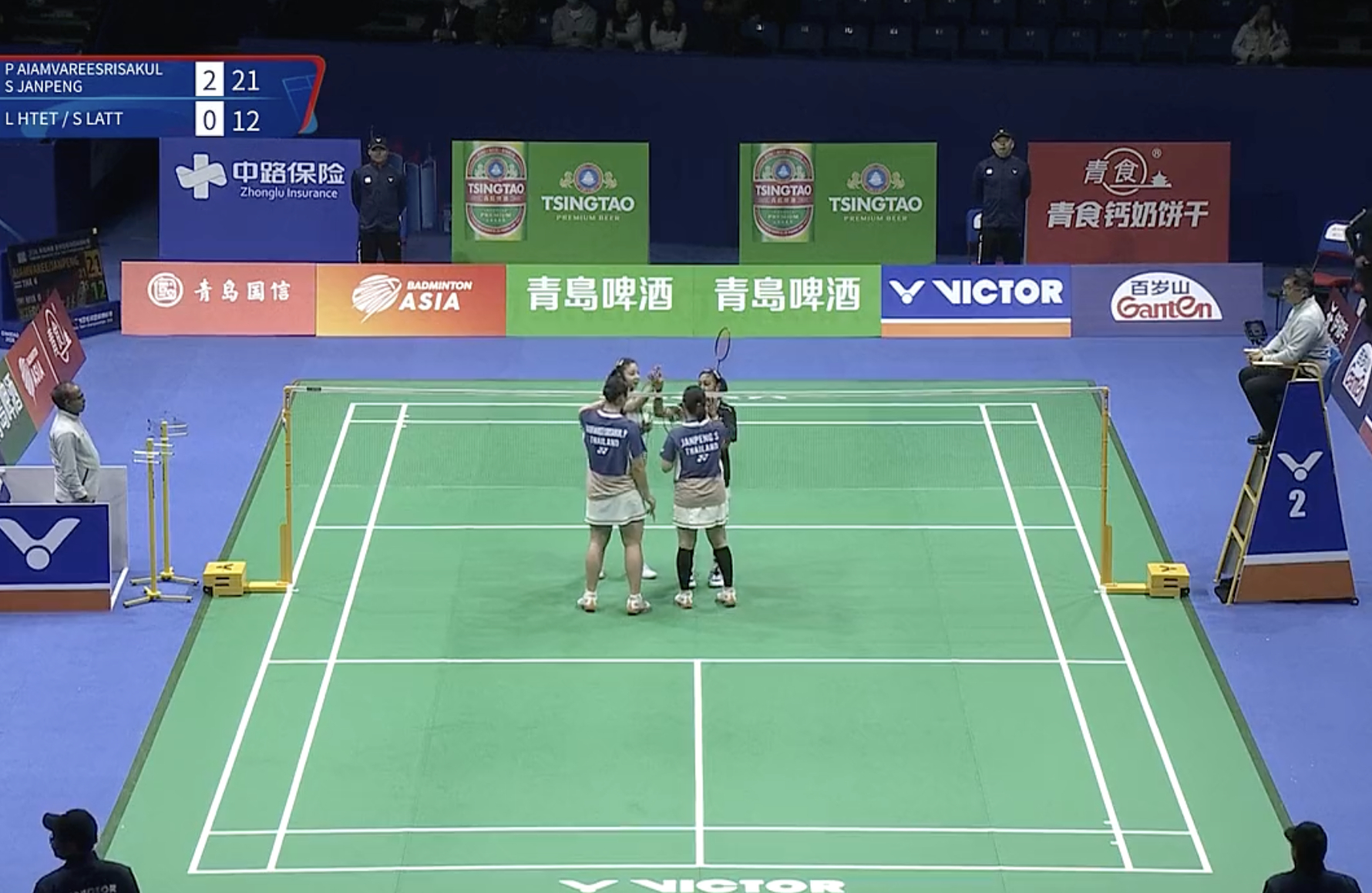 2026亚洲羽毛球团体锦标赛【女团Y组：泰国🇹🇭 5-0 🇲🇲缅甸】1、