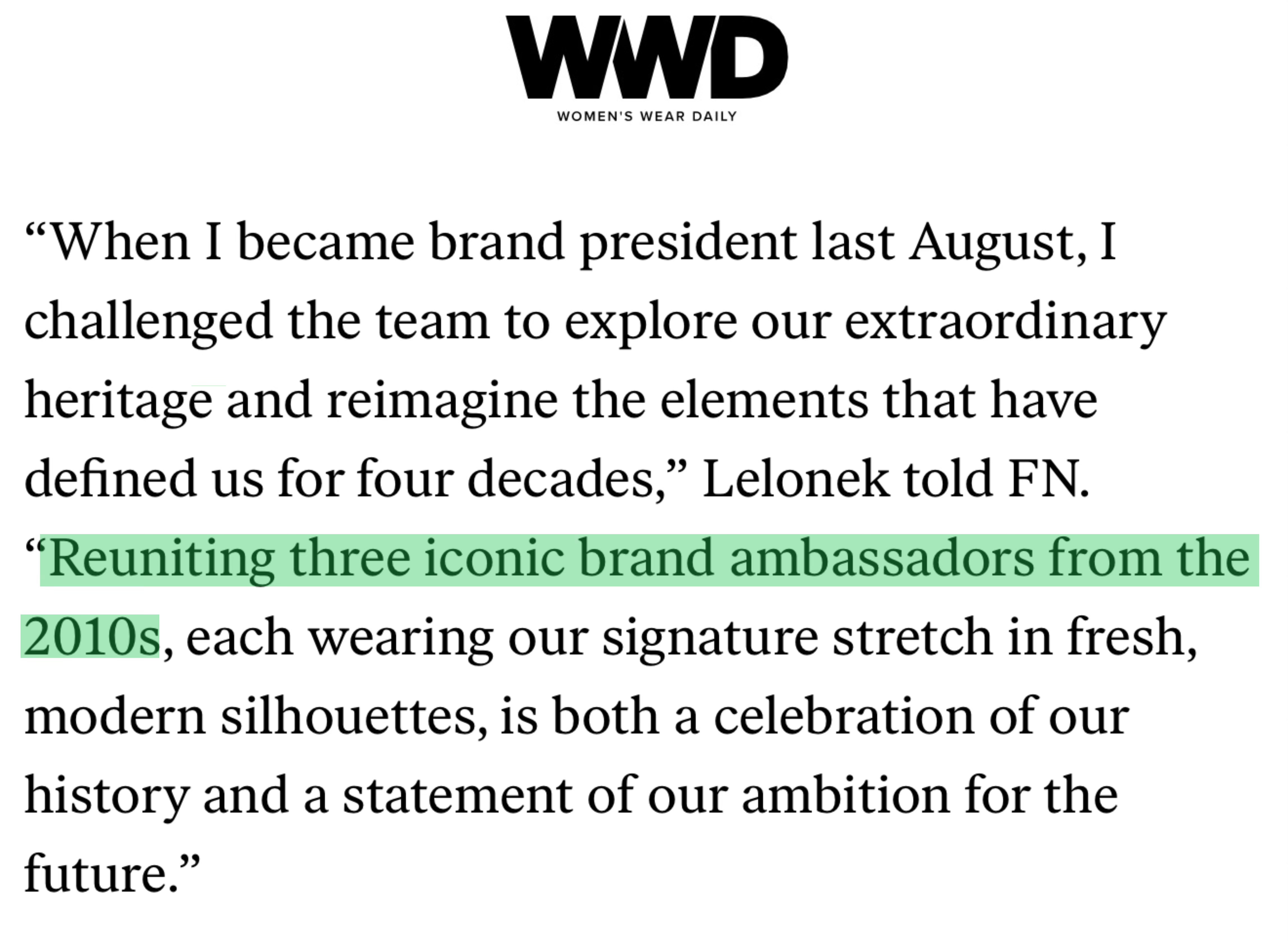 SW总裁Jonathan Lelonek：iconic brand ambass