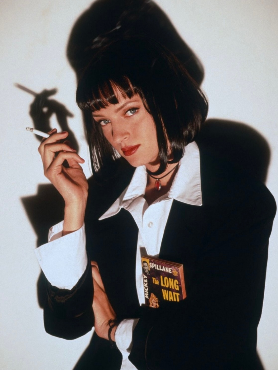 1994年，乌玛·瑟曼在出演《低俗小说》时期的一幅肖像。 