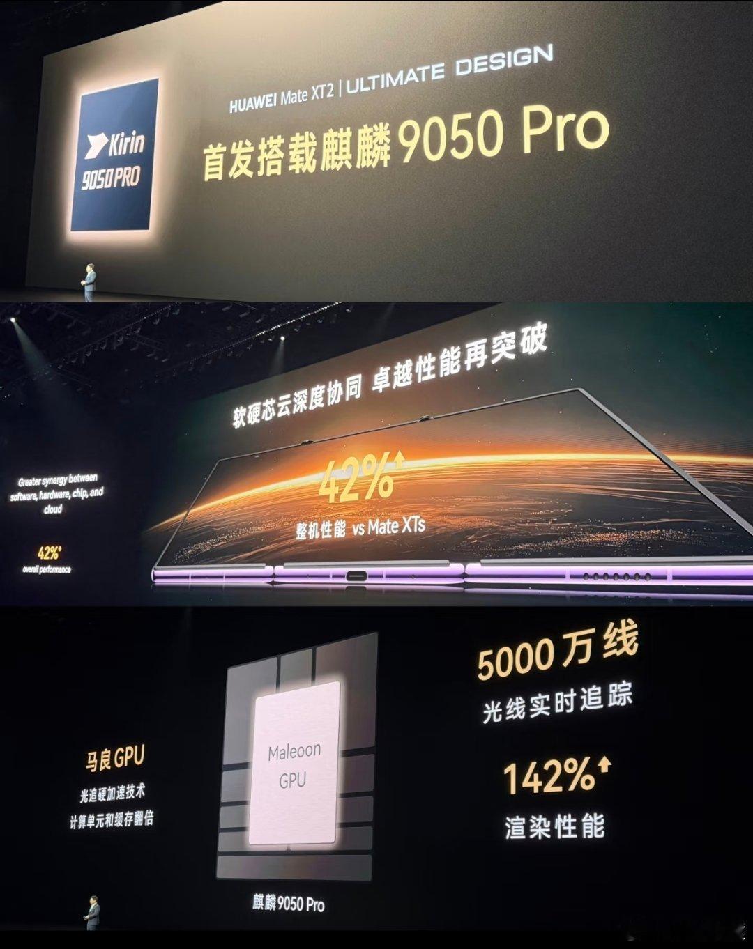 华为麒麟9050Pro华为麒麟9050Pro芯片，余承东用英语介绍，一切都好起来