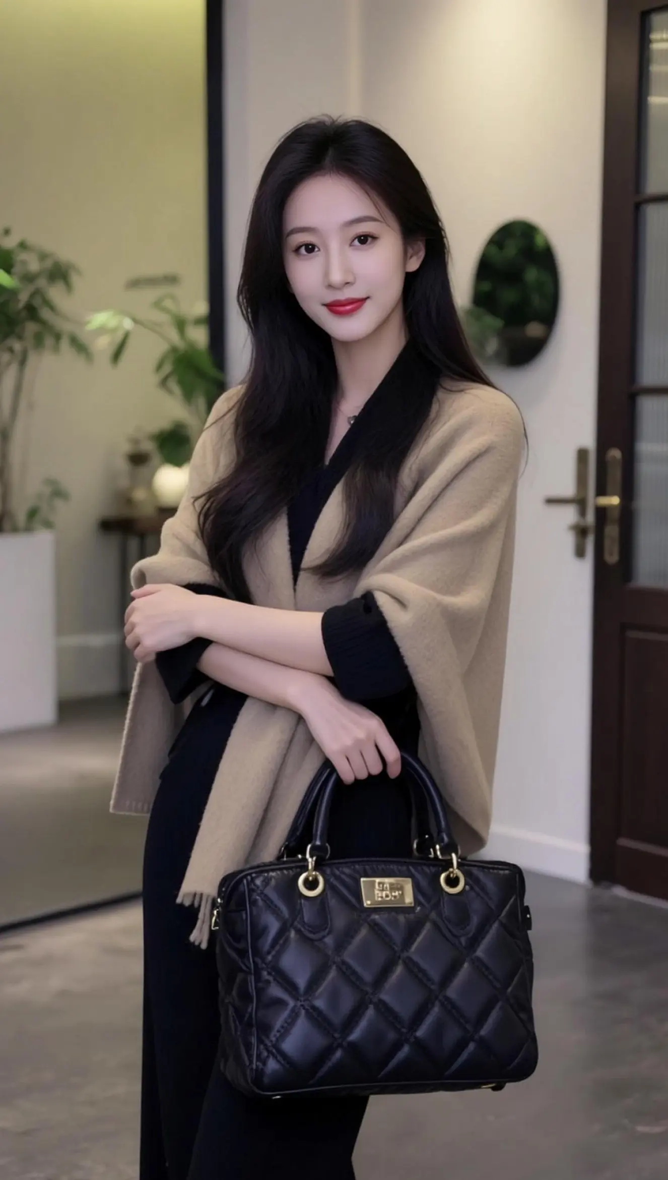 AI披肩氛围感生活照 ai创作