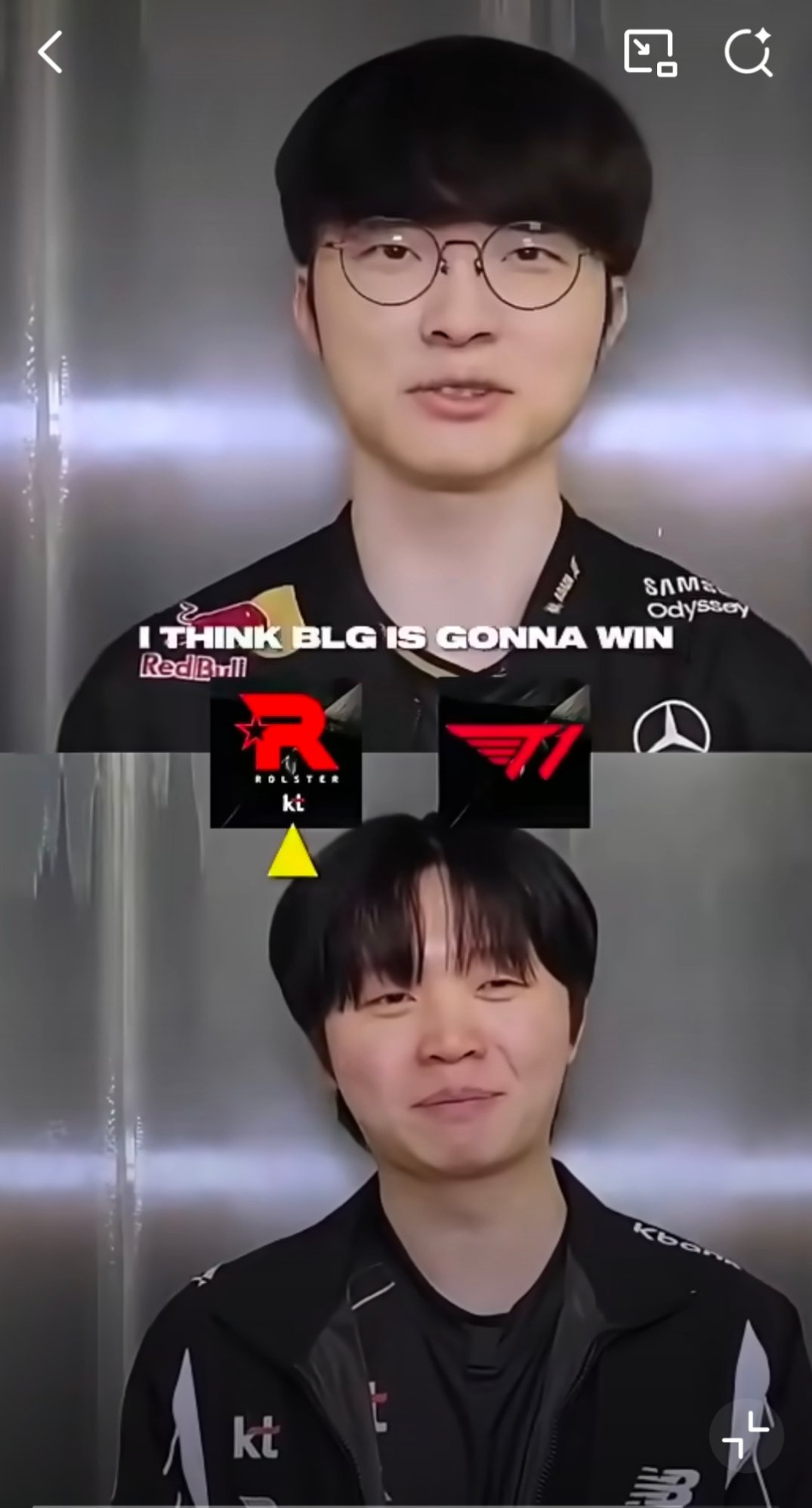 Faker说BLG是冠军入围赛淘汰LPL四号种子IG，八强淘汰二号种子AL，四强