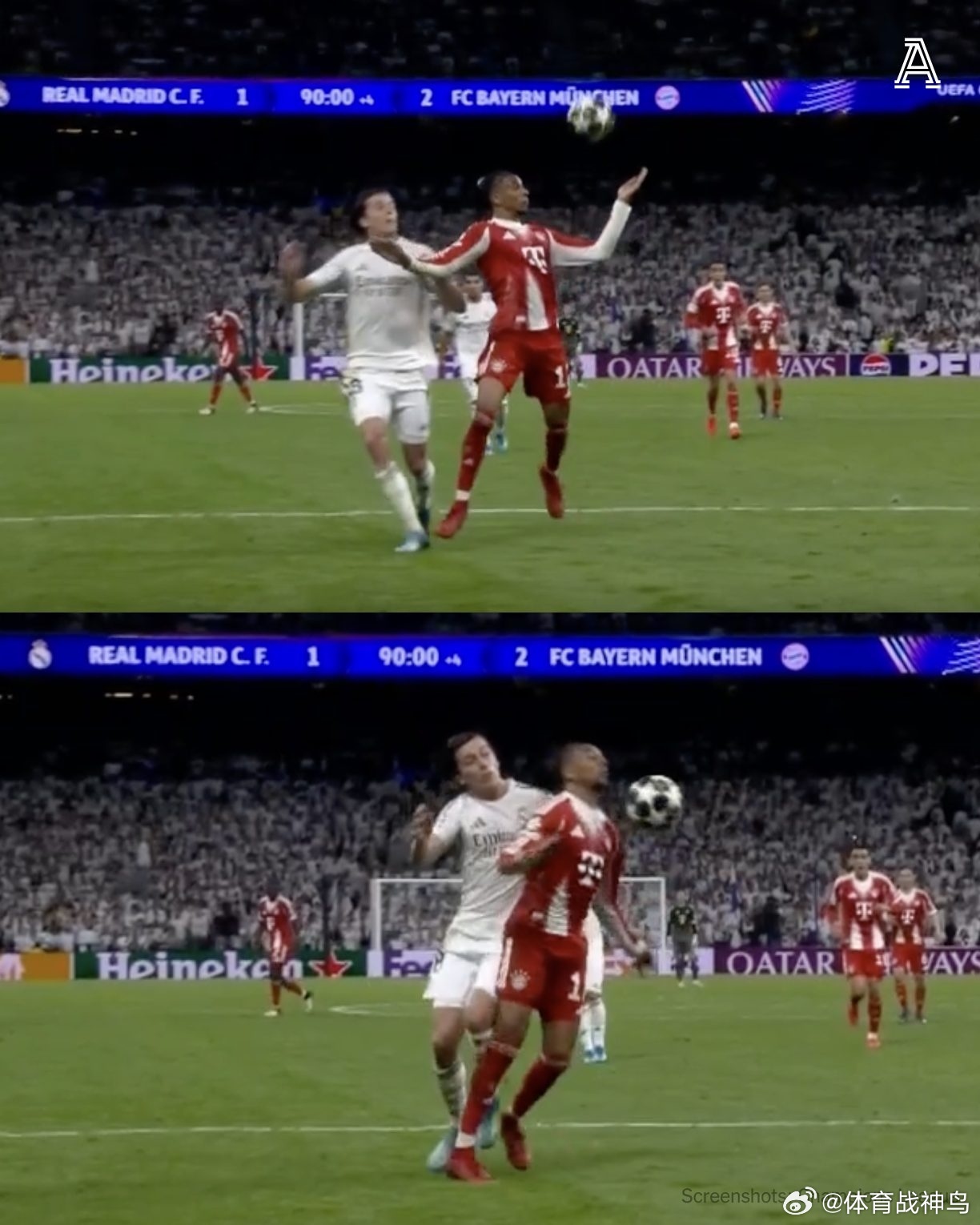 欧冠 拜仁将带着2-1的领先优势进入下周与皇马的次回合比赛……但他们是否应该获得