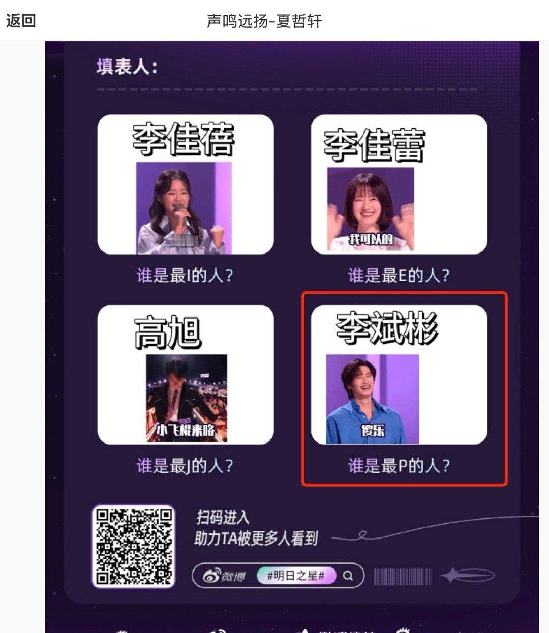 这怎么看个音综也能嗑上李斌彬和夏哲轩啊，那既然如此的话那我也吃一口吧👀，这俩人