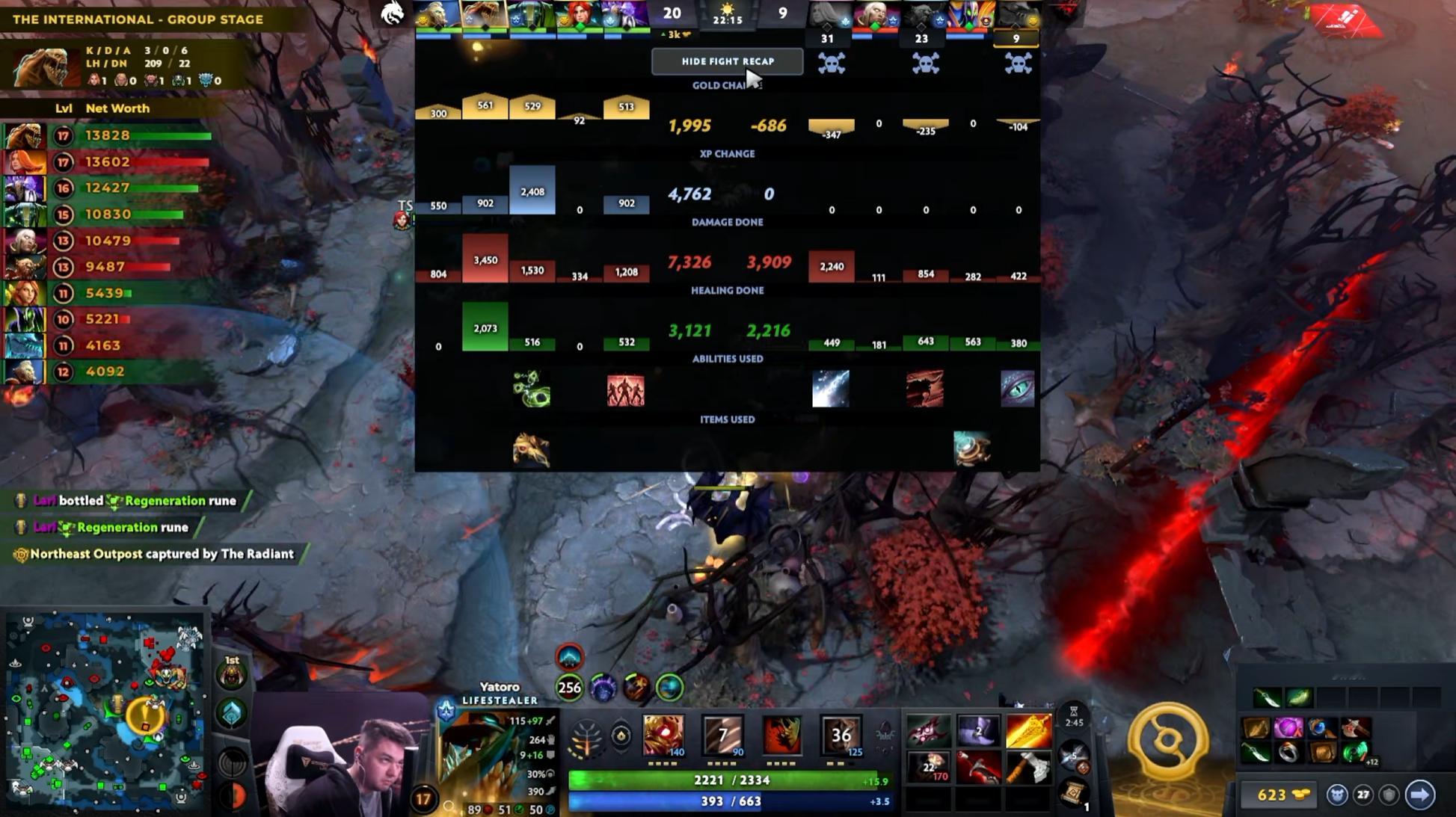 DOTA2TI15 突围赛Spirit对阵TR战队BO3第一局，经过29分钟，S