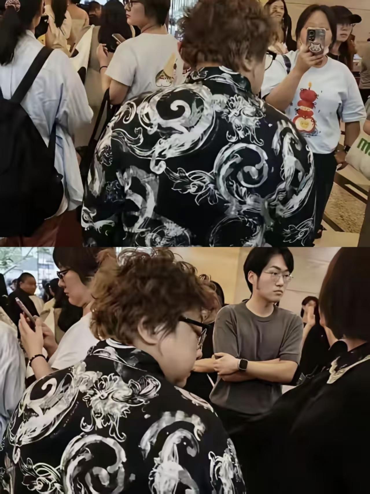 看这是谁，
这花衬衫太扎眼了吧，是韩红老师吗？