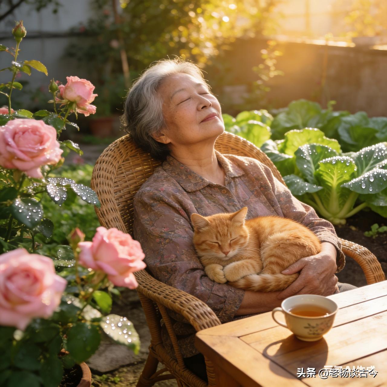 退休后最舒服的一群人：
1、有一套带院子的平房，有一把摇椅，院子里有一块地，晒太