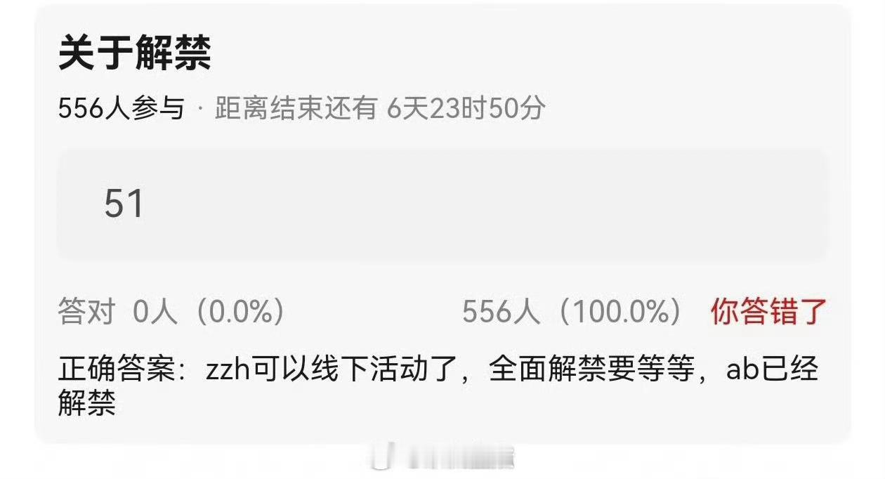 大家有感受到他们解禁吗？ ​​​
