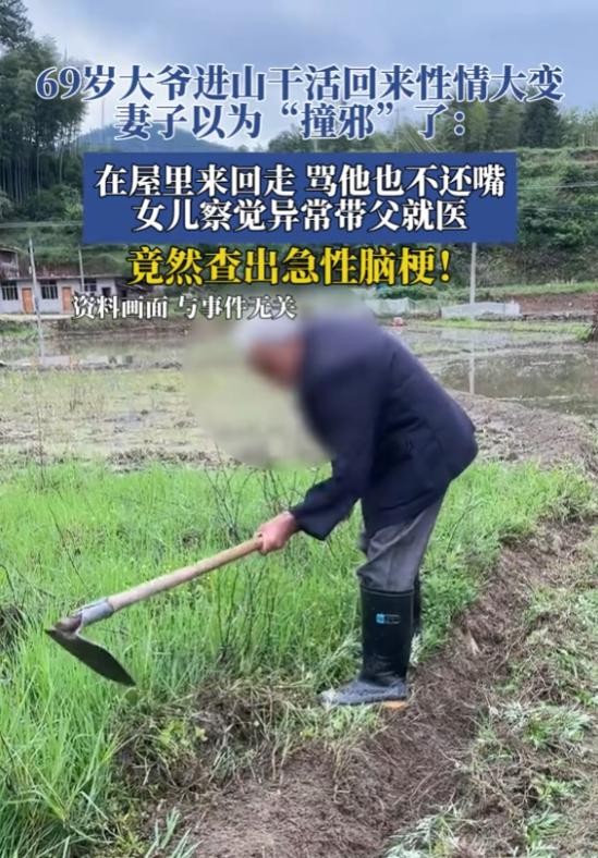 “奇了怪了！”8月4日报道，浙江，一69岁男子顶着高温进山干活，不料回家后，整个
