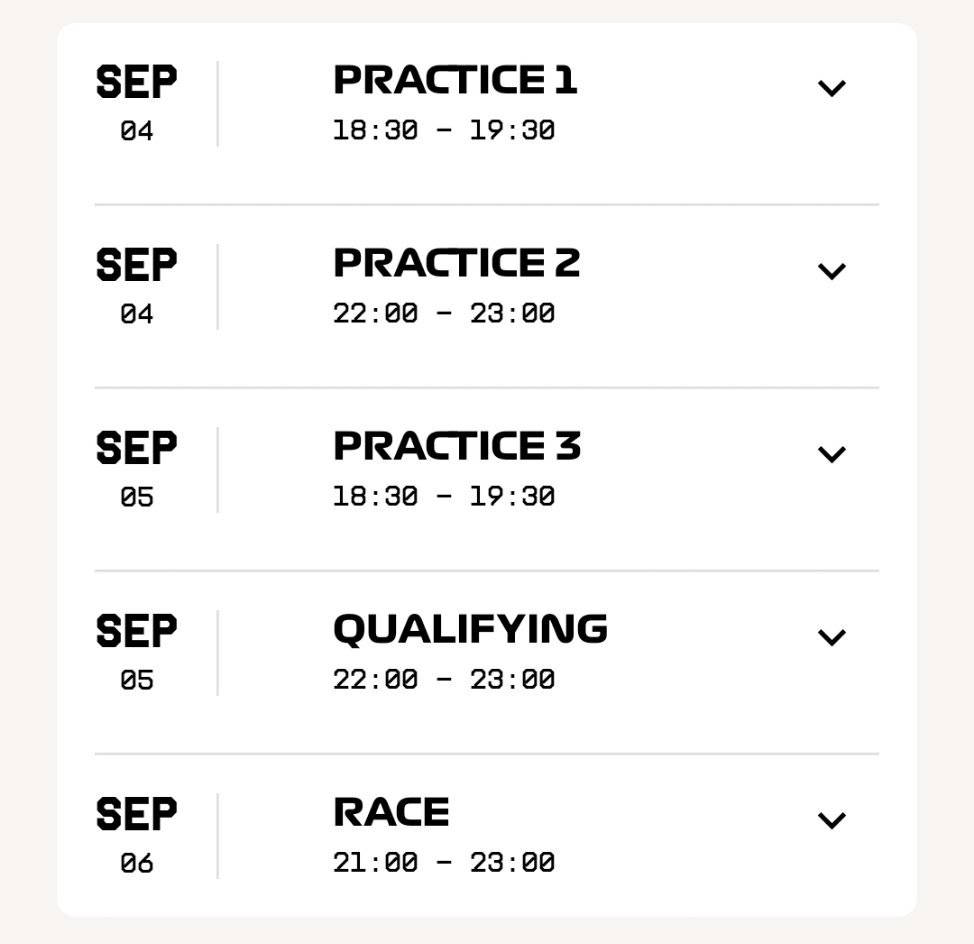 🏁本周2026赛季F1意大利🇮🇹大奖赛 赛季第13站🏎9月4日 周五 1