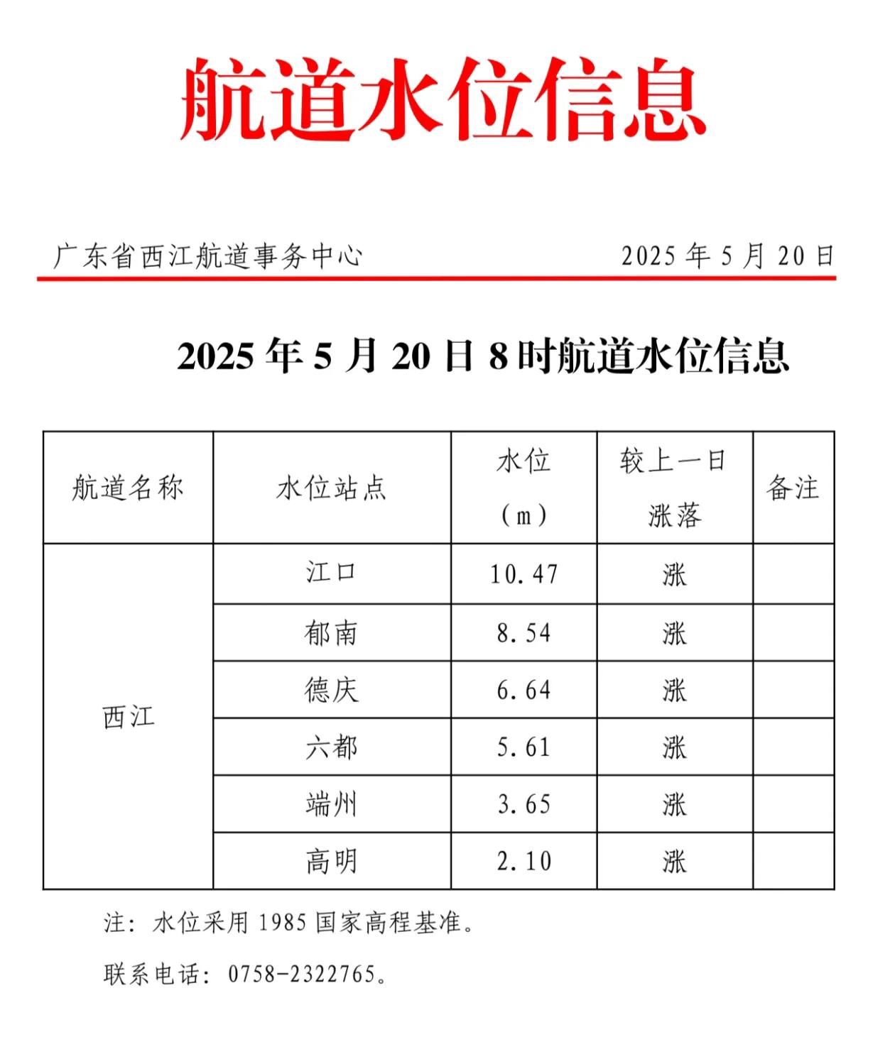 这几天广西广东雨下的有点猛，部分地区的河流已经超越警戒水位，作为两广大动脉的西江