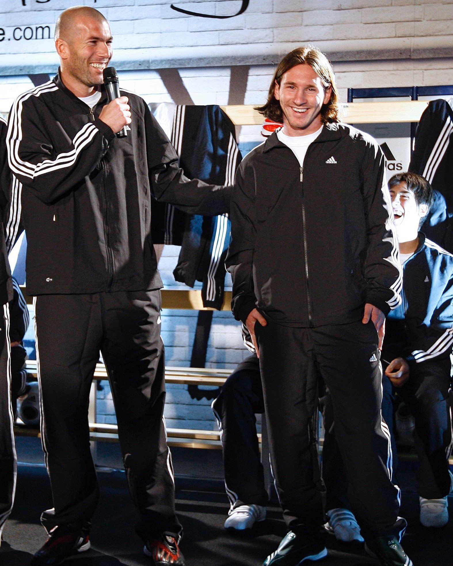 梅西和齐达内。 