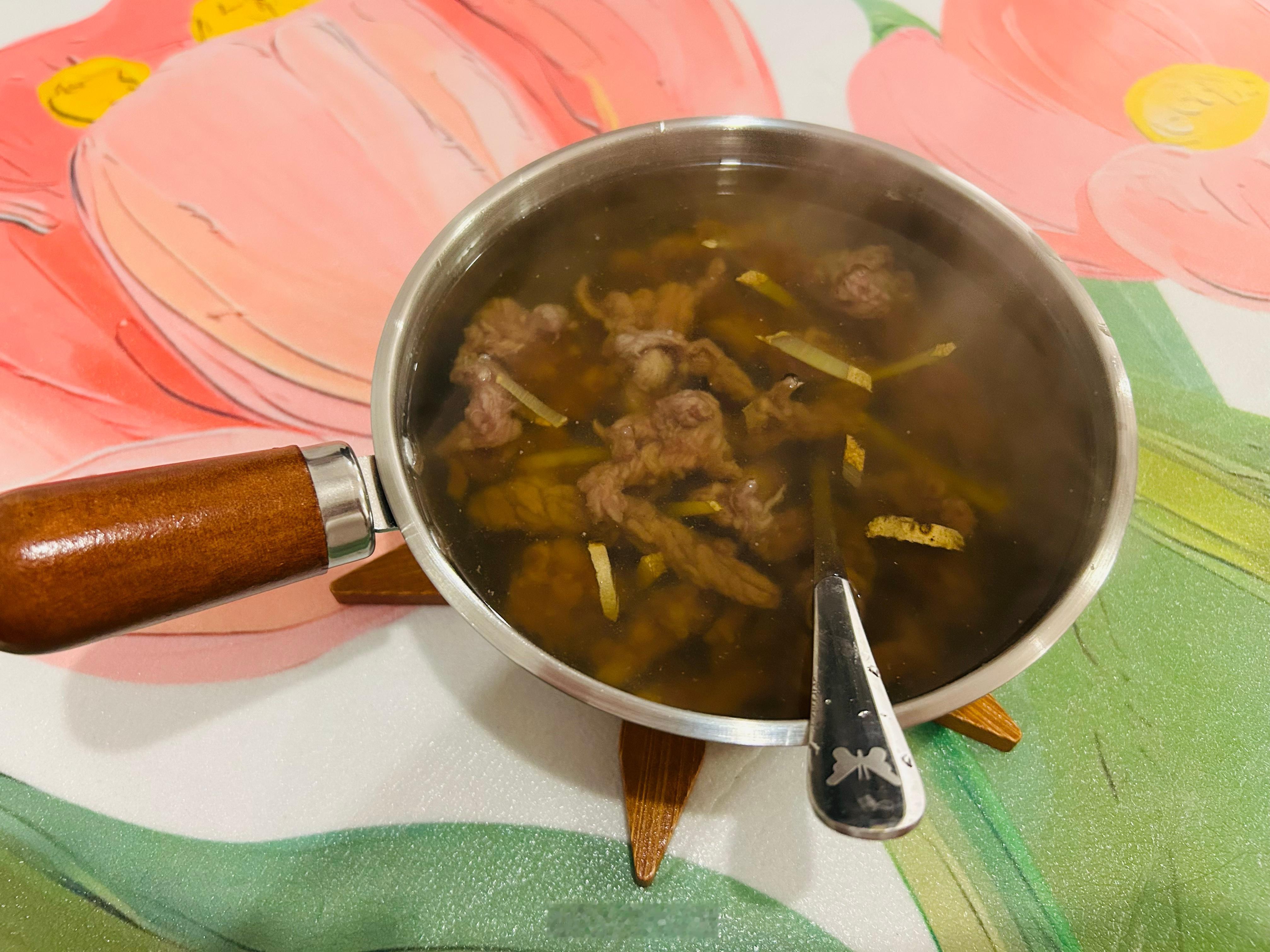 我煮的牛肉羹，那真的是[微笑] ​​​