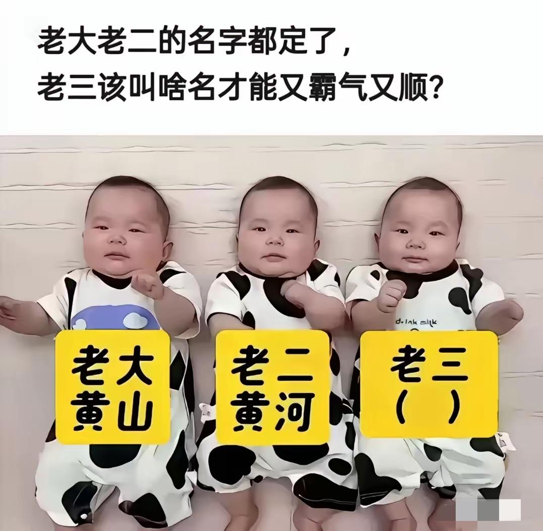 问了100多个人了，没一个能帮老三取出霸气又顺口的名字。
大神们看你们的了，帮个