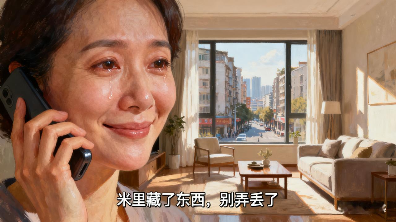 大米里藏的1000块，是妈妈最懂你的温柔
 
双节返程刚到家，长沙的夏女士正收拾