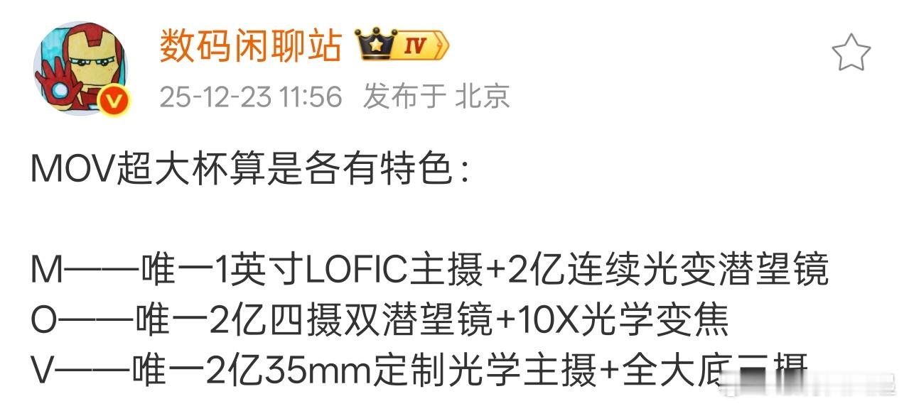 你们最期待哪个超大杯：➽小米17 Ultra: 唯一1英寸LOFIC主摄+2亿连