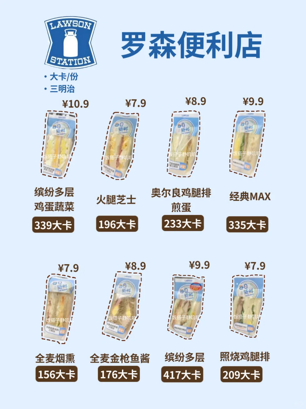 【罗森便利店】热量测评‼️哪个是你的必buy