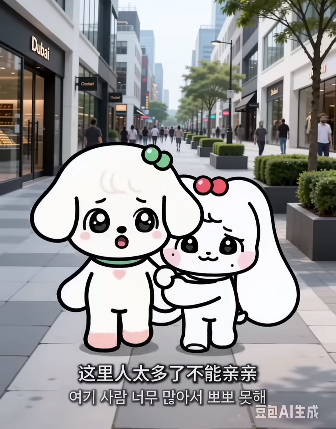 虽然不磕幽怨，但是真的很喜欢在抖抖看这只狗和这只兔子谈恋爱，有人懂吗，好萌