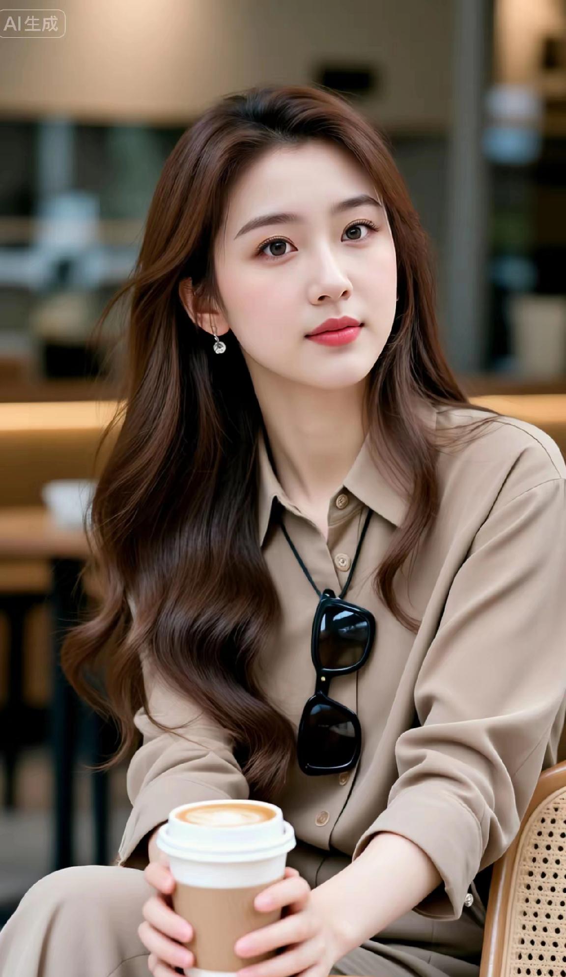 茶香满袖，悠然自得。