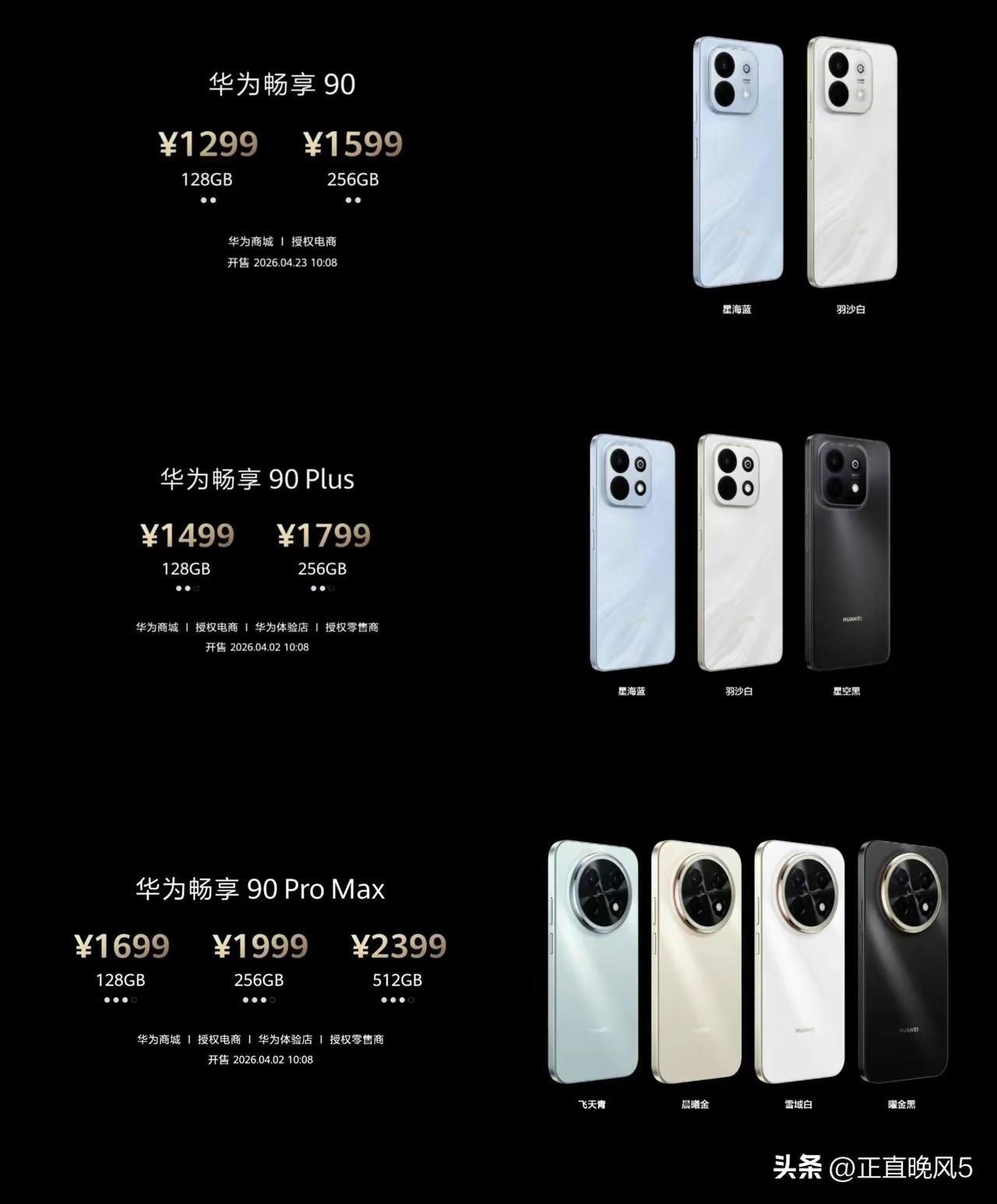 HUAWEI畅享90一出来，杀疯了，2000以下的手机，直接京东霸榜好几个，更别