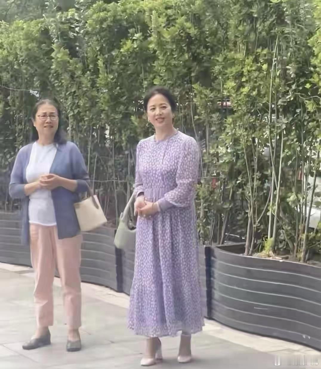 刘亦菲她妈被碰到了，65 岁还美翻了，慕了 