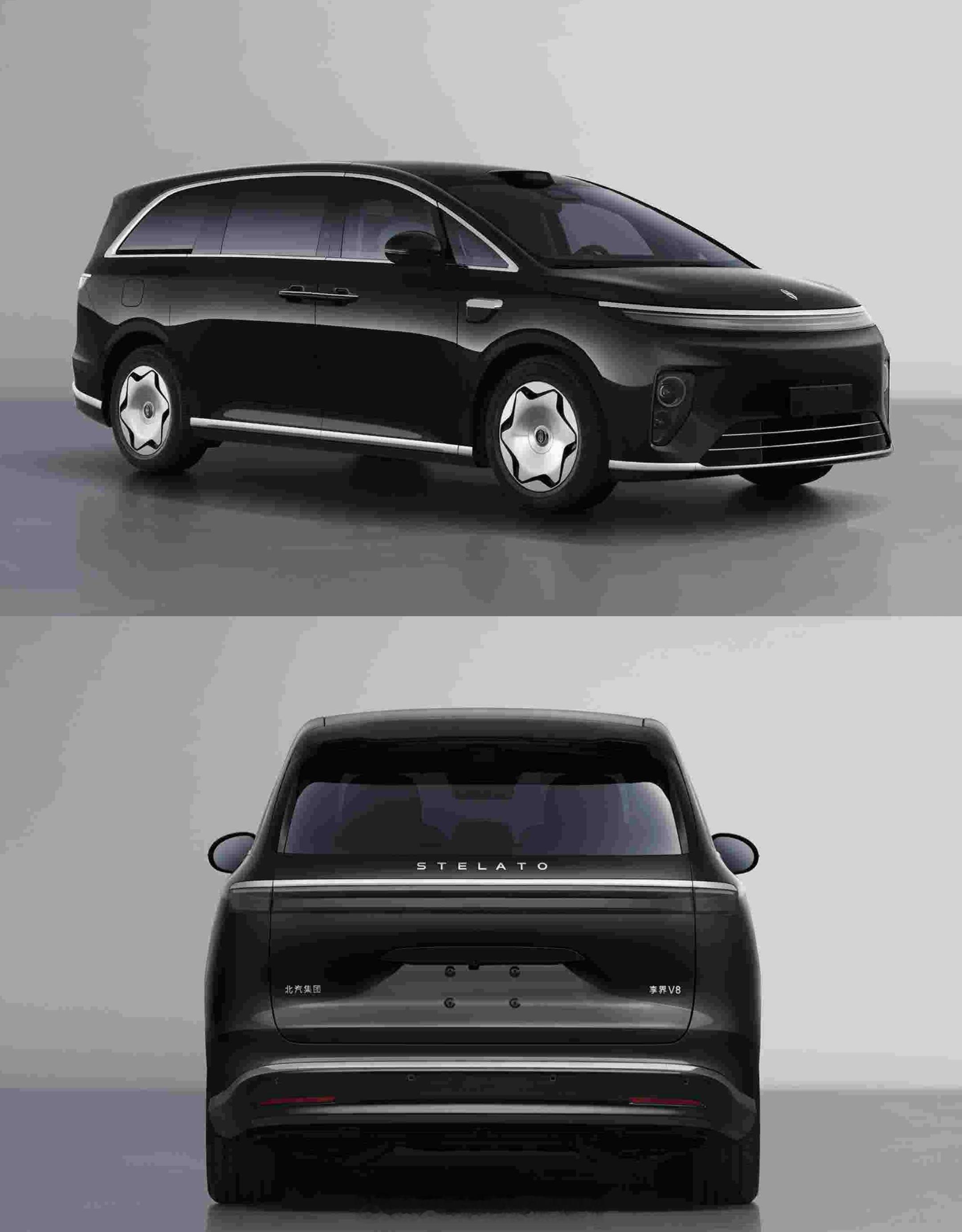 享界V8上工信部了，外观风格和V9截然不然。长5335宽2005高1805轴距3