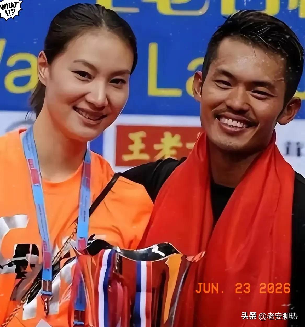 2016年，林丹在妻子谢杏芳怀孕期间，出轨了长腿嫩模赵雅淇，两人在酒店走廊拥抱，