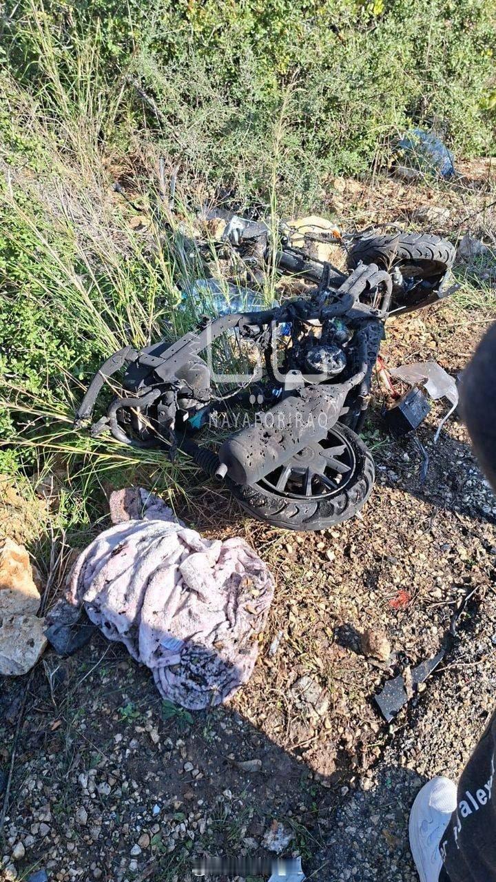 不久之前，以色列无人机在黎巴嫩南部巴图姆山与亚特尔镇之间袭击了一辆摩托车，有人受