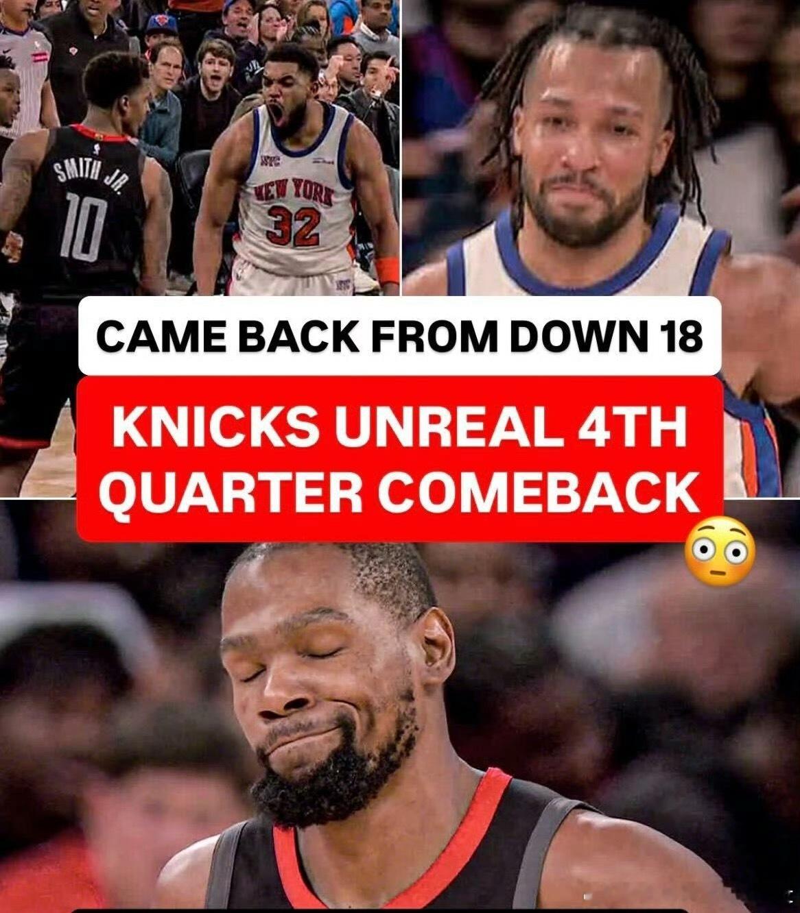 尼克斯18分逆转火箭不是吧😥我以为稳赢的这都能输