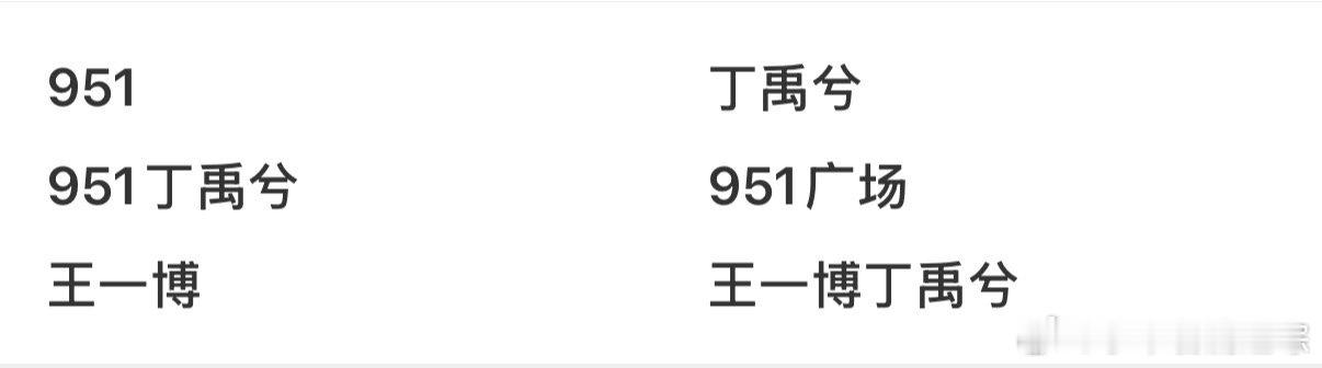 九五一王一博丁禹兮打得火热九零一是不是毋庸置疑 张艺兴当选呢？ ​​​
