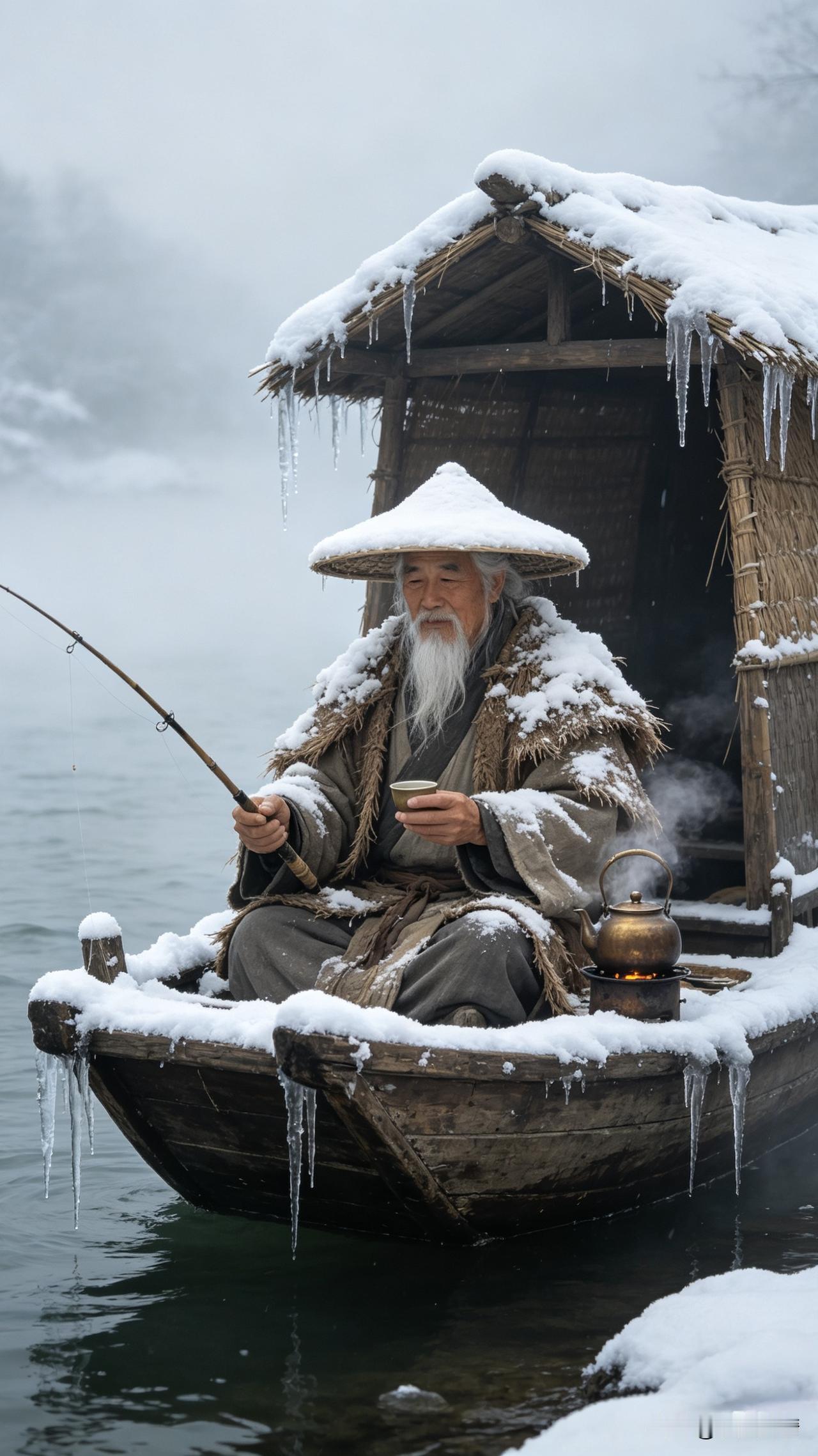 《不争，不辩，不扰，不伪，不怠》

众生扰扰逐尘烟，我自萧然一榻眠。
桂可伐兮漆