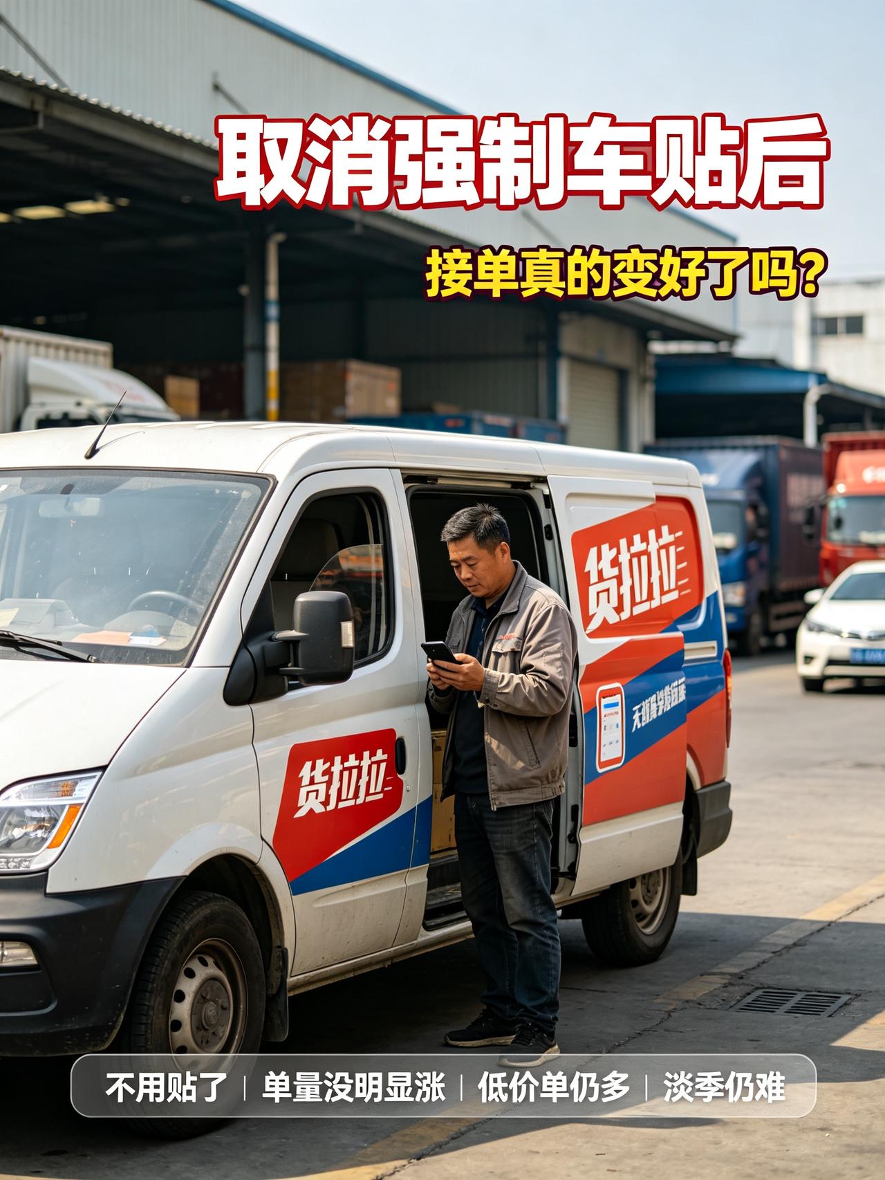 本以为取消强制车贴，单子就能多起来，很多司机却发现，现实不是这么回事。

平台说