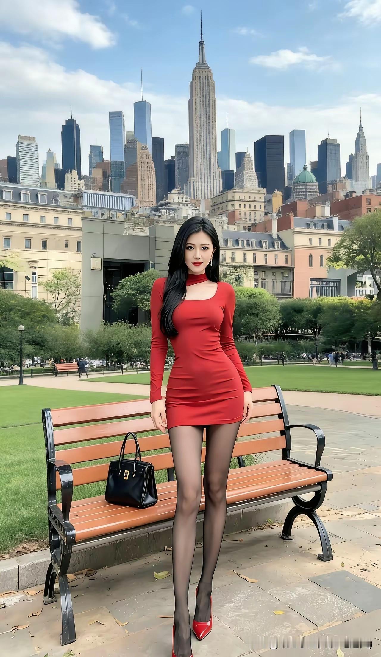 满城尽是大美女，身材超棒颜值高，
乌黑头发大波浪，还背一个小包包！
告诉我6位街